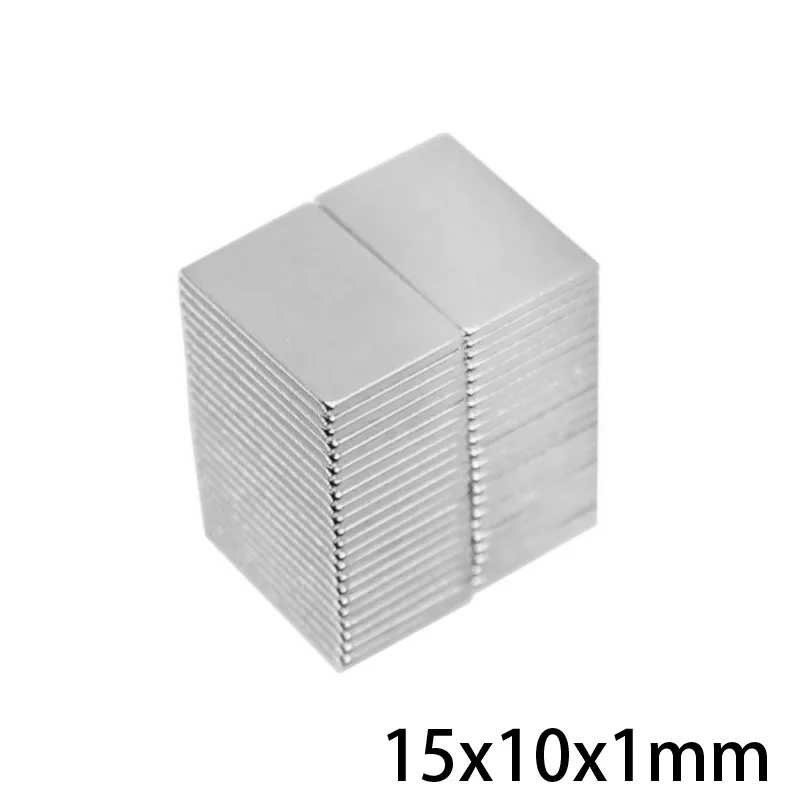 Блок мощный магнит 15*10*1 мм неодимовый размером 15x10x1 20 ~ 500 шт. | Обустройство дома