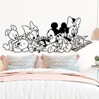 Дисней Микки Минни Маус Винн мультфильм Детские Виниловые наклейки на стену для детской комнаты Аксессуары для стен искусство Декор стены наклейки free5