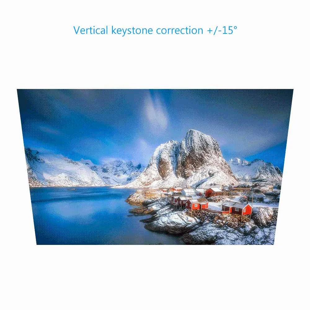 Проектор YJ333 с ЖК дисплеем 2800 люмен USB SD AV HDMI совместимый VGA портативный умный