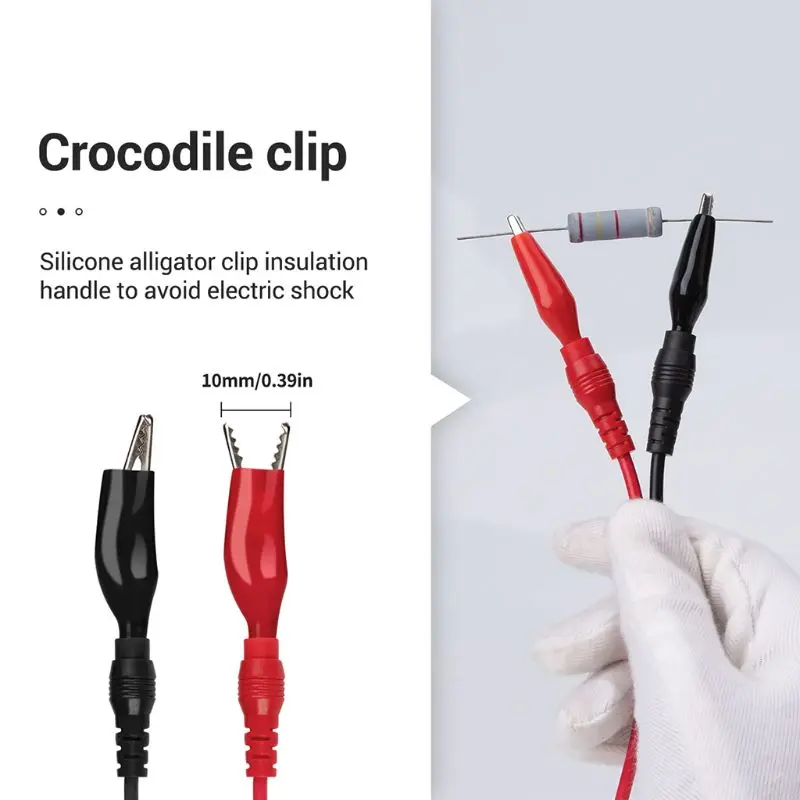 

2021 New 16pcs Universal Multimeter Probe 93cm Needle Tip Test Leads Alligator Clip Kit