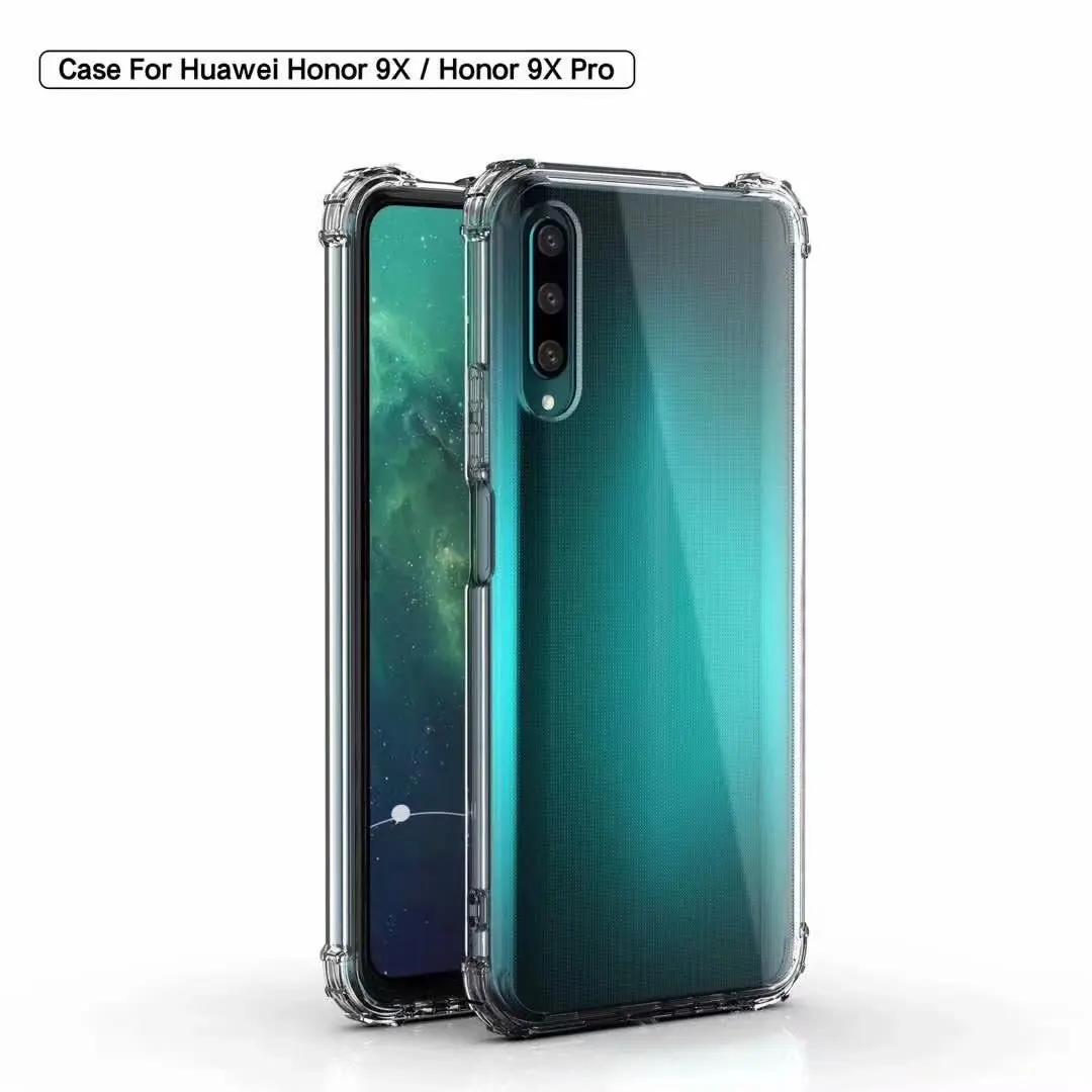 Противоударный мягкий чехол для Huawei Honor 9X Pro противоударный с военным уровнем 10 Lite