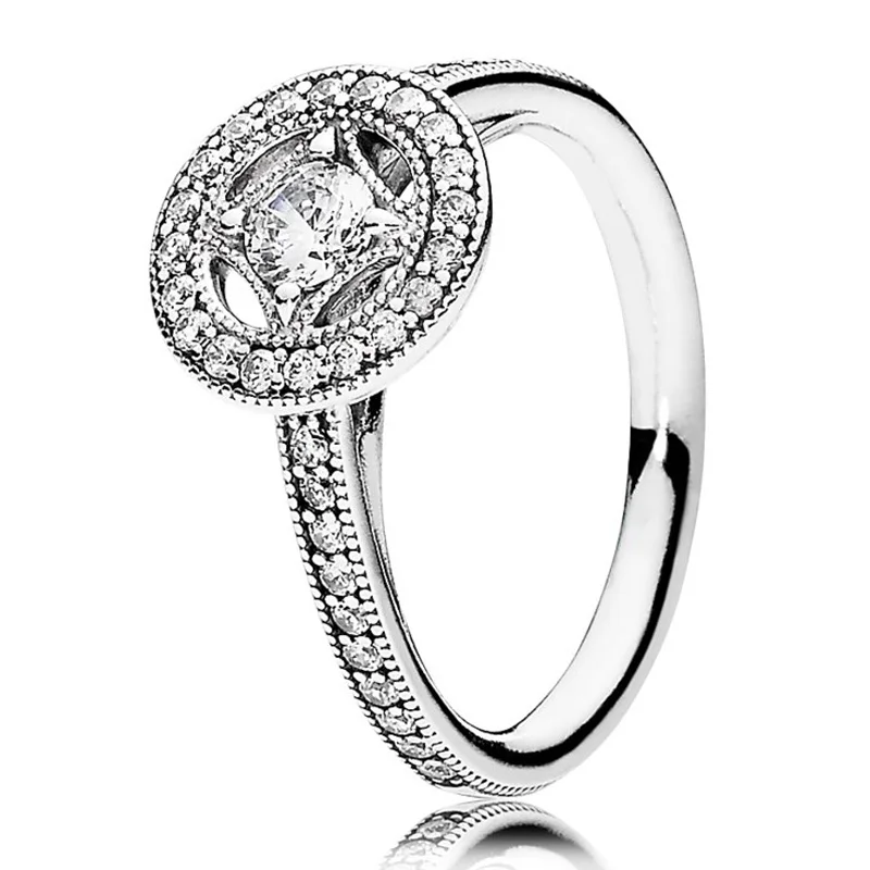 

Женское Винтажное кольцо из серебра 925 пробы, с кристаллом