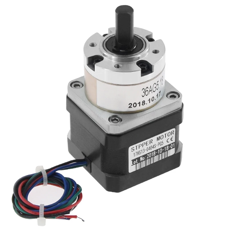 

Шаговый двигатель планетарной коробки передач Nema 17, шаговый двигатель редуктора а для фотографического 3D-принтера 17HS13-0404S-PG5, 5:1