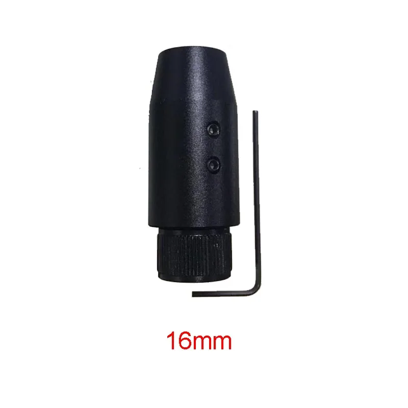 For 16mm barrel Наконечник ствола Резьбовой Адаптер 1/2 UNF адаптер для пневматической винтовки, 1/2 UNF намордник тормозной адаптер для 13 14 15 16 мм Диаметр ствола - Цвет: For 16mm barrel