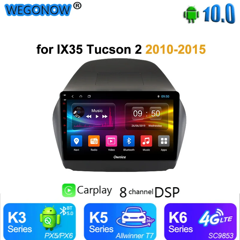 PX6 для Hyundai iX35 2010-2015 Ownice Восьмиядерный Android автомобильный Радио DVD плеер DSP SPDIF GPS