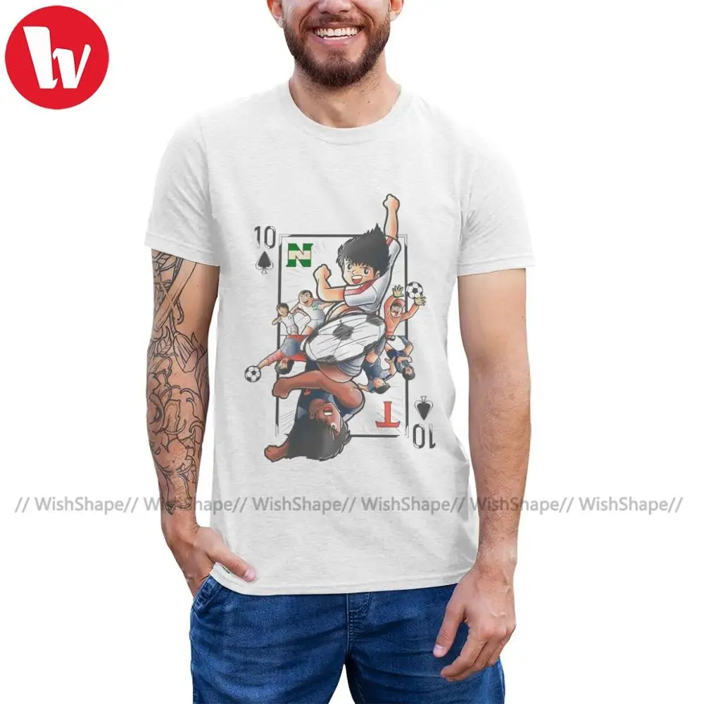 Футболка Captain Tsubasa Naipe футболка с коротким рукавом и принтом Мужская модная