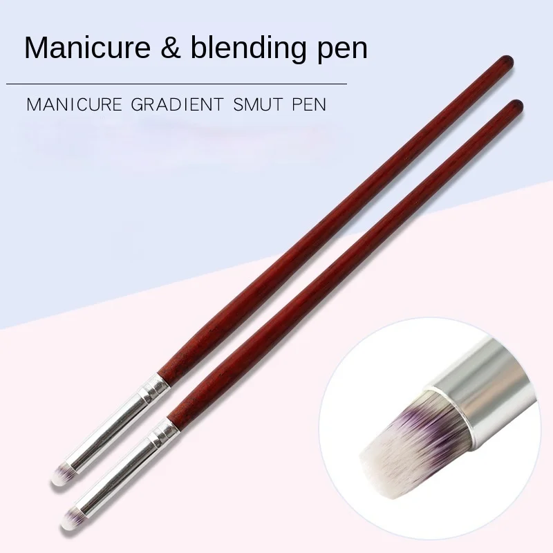 

Nail Tool Supplies Poke Pen Oblique Round Head Pen Transition Pen Halo Dyed Pen Gradient Flash Chalk Wood Pole Nail Pen
