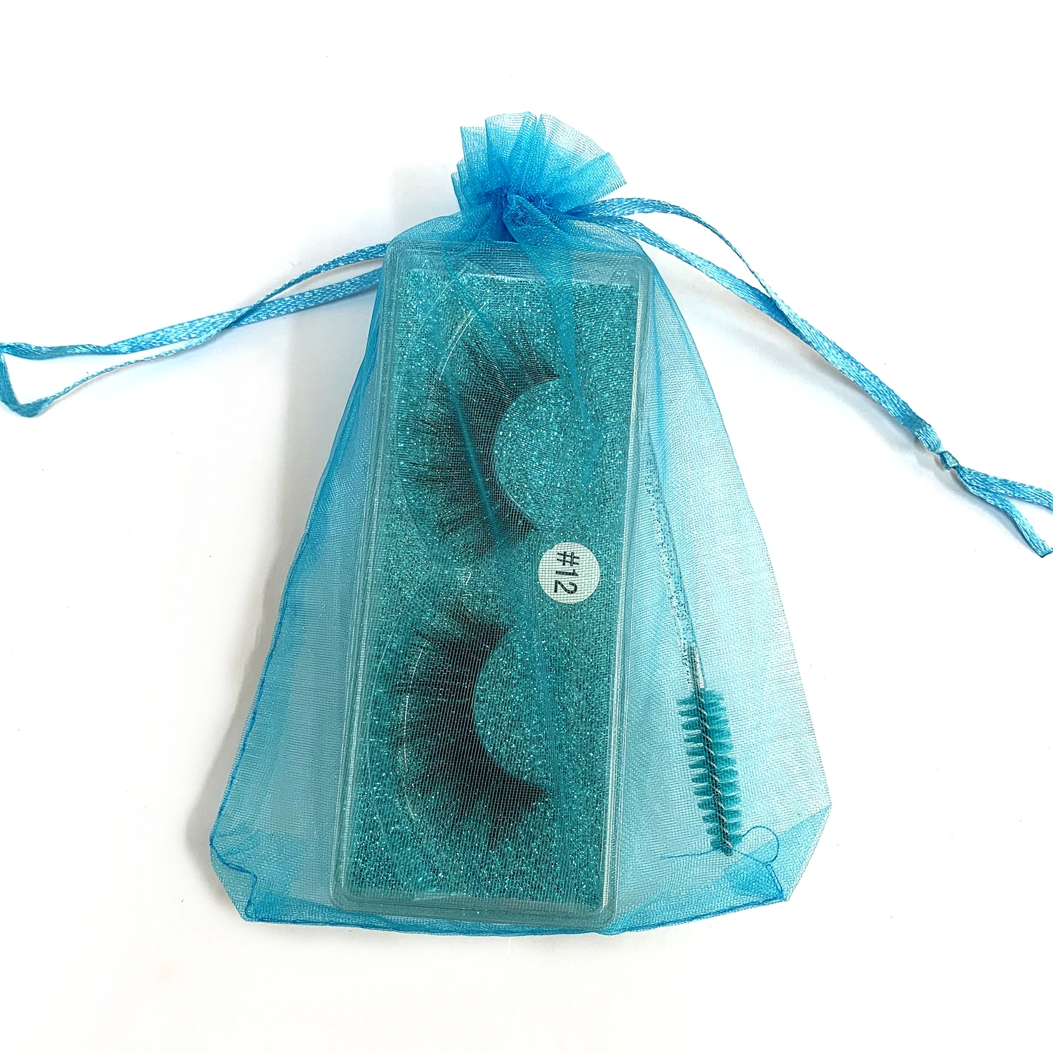 

Wholesale 10x15cm Eyelashes Organza Bags Colorful Organza Drawstring Jewelry Bags Bulk For Wedding Birthday Christmas Packaging