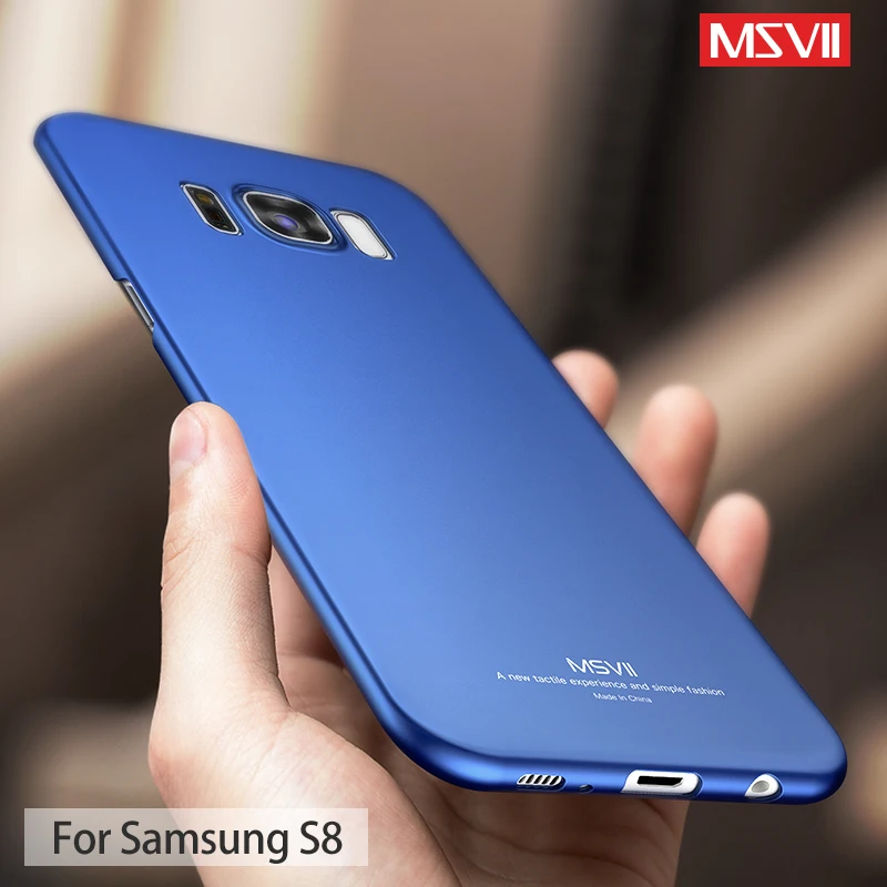 Чехлы MSVII для Samsung Galaxy S8 тонкий матовый чехол Plus Жесткий Чехол из поликарбоната S 8