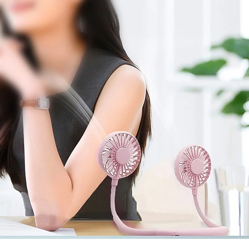 Вентилятор мини портативный ручной вентилятор с USB перезаряжаемой батареей Три