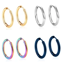 5 pairs hoops stainless steel earrings for women ear rings ladies paired pendants set of womans earring punk jewelry wholesale