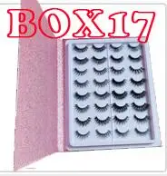 BOX 17 Заказная этикетка посылка коробка для ресниц, без ресниц внутри пользовательская Личная этикетка круглая коробка для продажи kklashes - Цвет: BOX 17