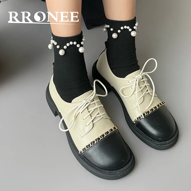 

Кожаные туфли на толстой подошве, новинка весны и осени 2021, черные туфли с круглым носком, японские толстые туфли jk Mary Jane