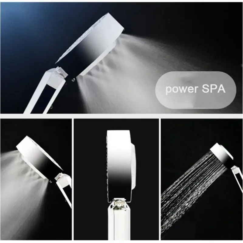 

Hot Sell 3-Stage Useful Magic SPA HandHeld Shower Head Bathroom Water Saving Pressure Energy Douche Mount Head Brush Shower