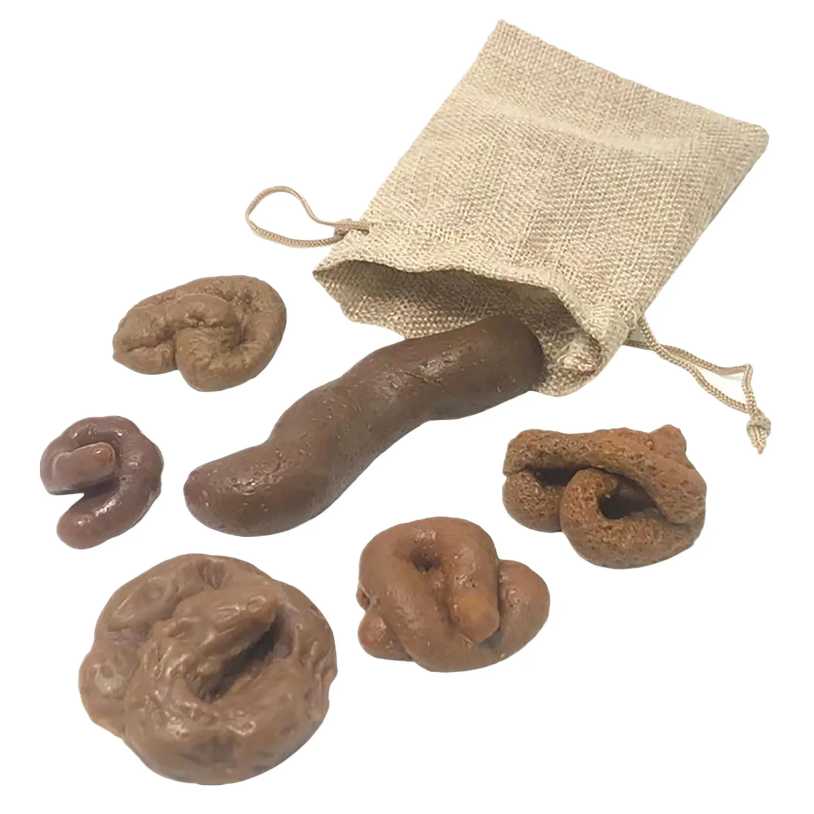 

6Pcs Realistic Shit Gift Funny Toys Fake Poop Piece of Shit Prank Antistress Gadget Squish Toys Joke Tricky Toys Turd Mischief