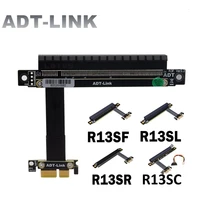 adt brand pci express gen3 0 pcie 1x to 16x riser graphics card adapter pci e mining extender cable 8gbps x1 to x16 btc riser