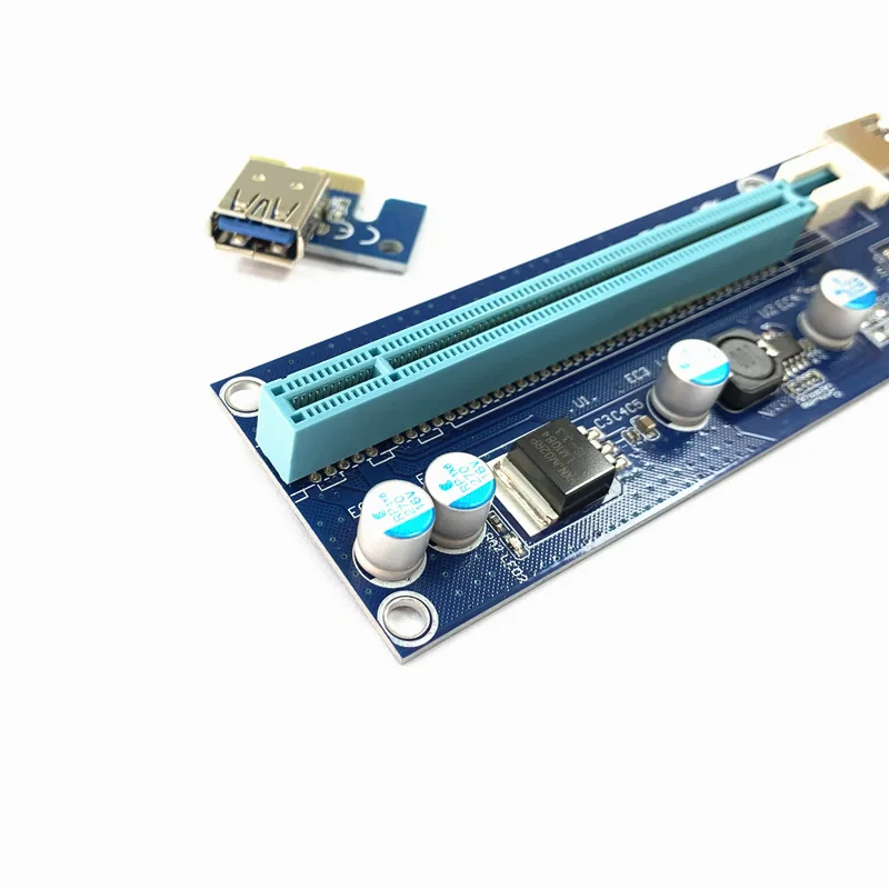 Переходная карта VER008C USB 3 0 PCI PCIE PCI-E 1X до 16X адаптер Райзера 60 см 008C со светодиодом