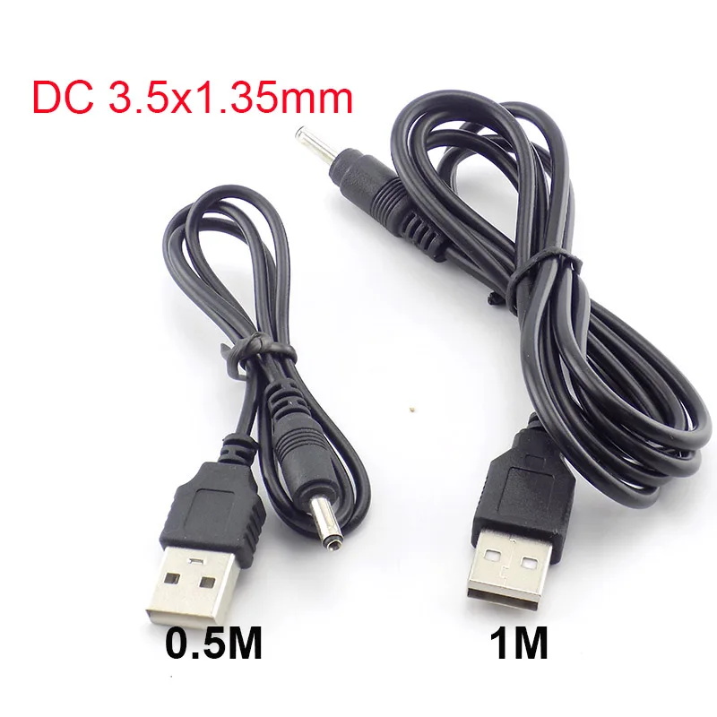 Универсальный кабель питания постоянного тока 3,5 мм USB зарядное устройство зарядный кабель провод для 18650 аккумуляторных батарей для фонарика Фонарь налобный фонарь