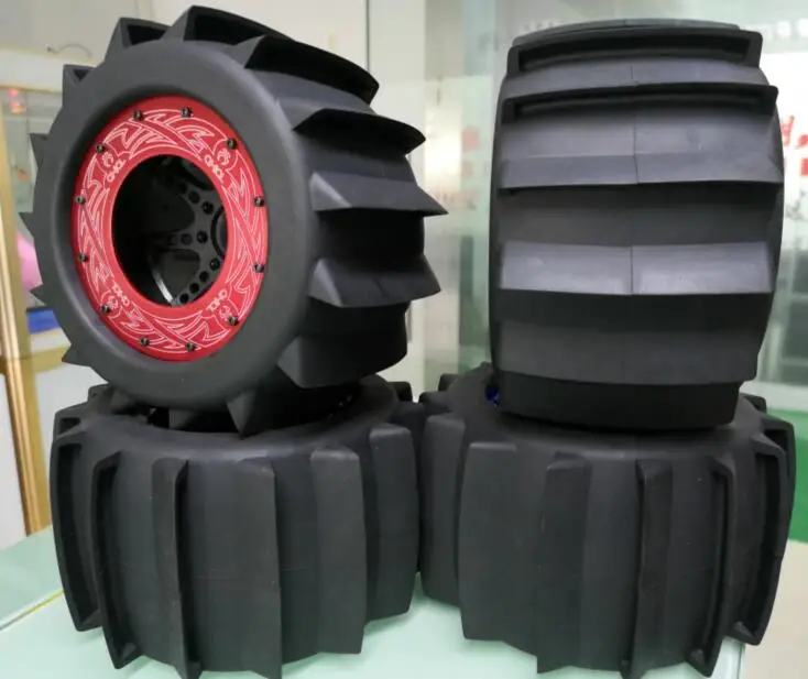 2 шт. осевой 1/8 внедорожный beadlock грузовик Снежный комплект шин 2 шт. для дикари 4,6 5,9 XL Flux Summit hobao MT MT4 E-revo