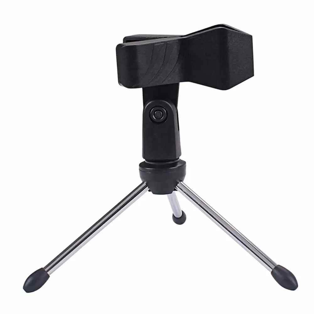 

Microphone Stand Universal Shockproof Adjustable Desktop Microphone Tripod Clip Holder for Broadcast