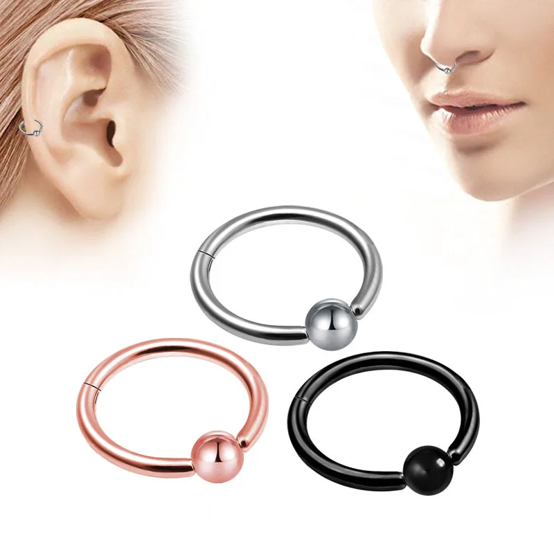 1 шт. 6 стилей Двухслойный стальной кликер Seg мужские кольца с Т-образным кольцом