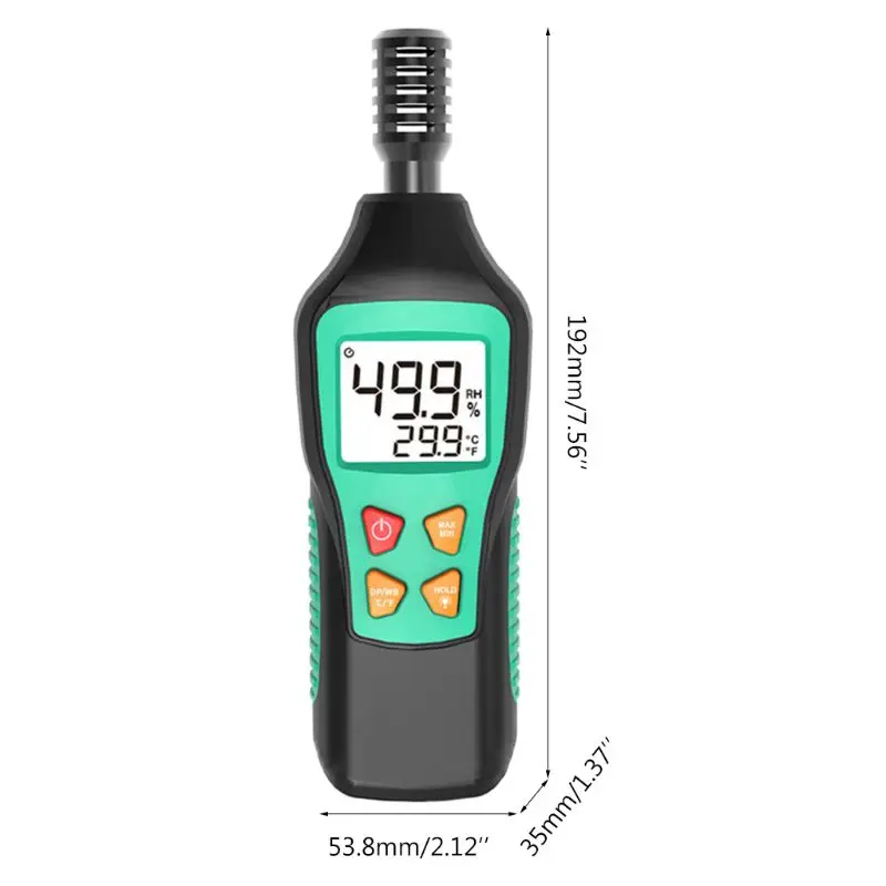 

Handheld Digital Thermometer Hygrometer LCD Display Temperature Humidity Meter