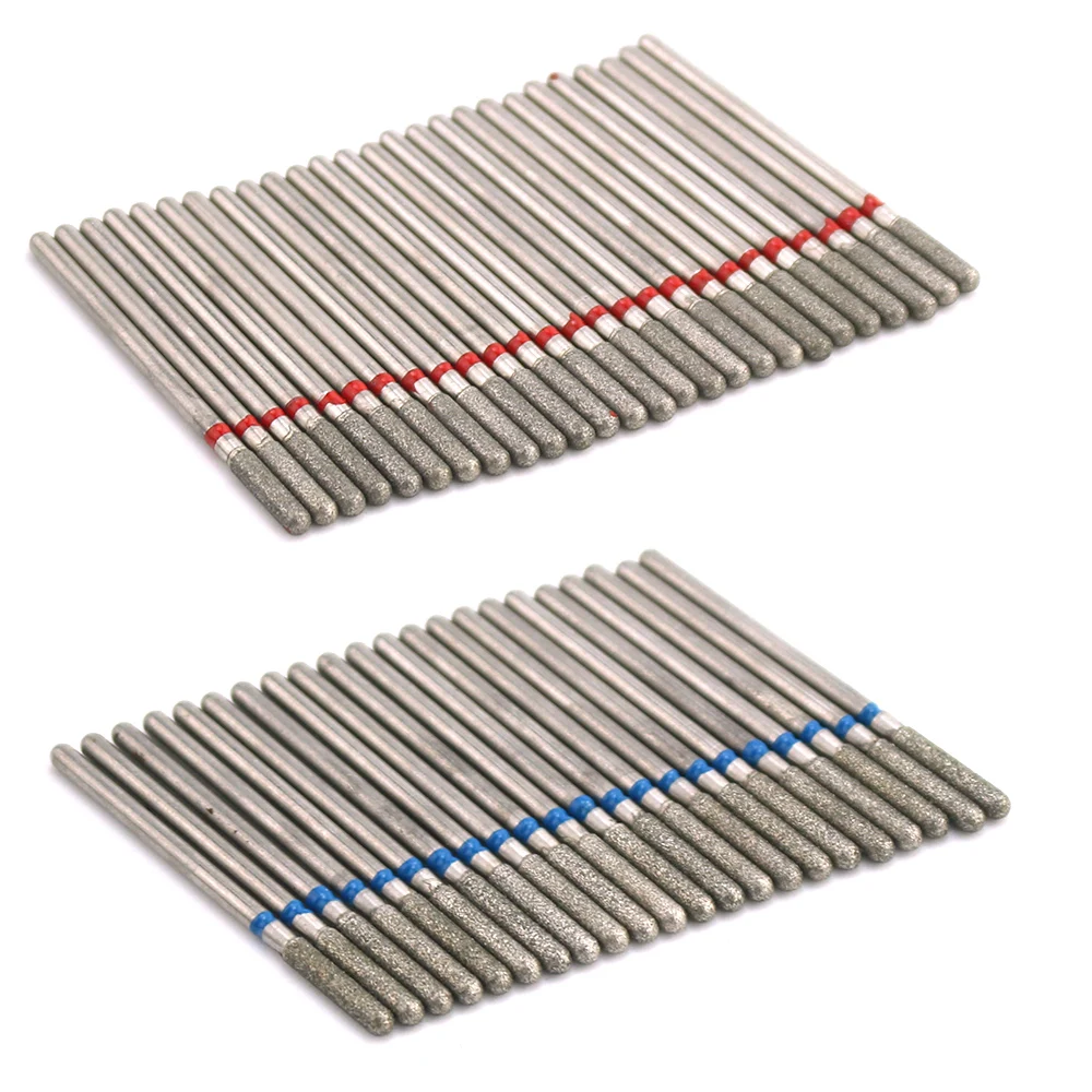 50 шт алмазные фрезы для маникюра кутикулы чистке с алмазным напылением Фрезер