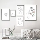 Абстрактная художественная портретная декоративная живопись простое нордическое искусство Гостиная Кабинет картина для спальни можно настроить