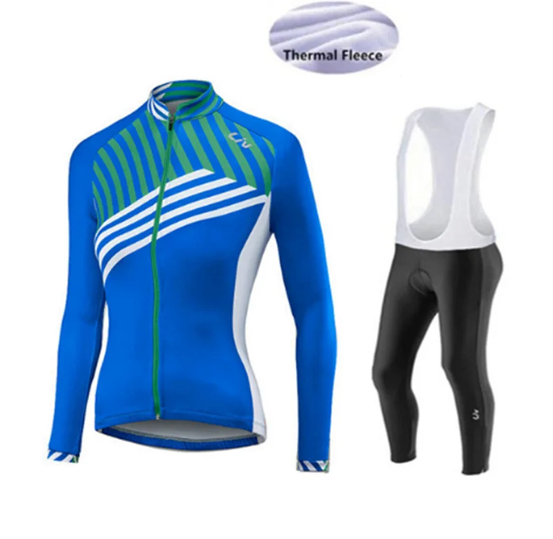 

Maillot Ciclismo 2020 Liv Winter Thermal Fleece Cycling Jersey set Women Mtb Bike clothes Long Sleeve Bicycle Cycling Clothing