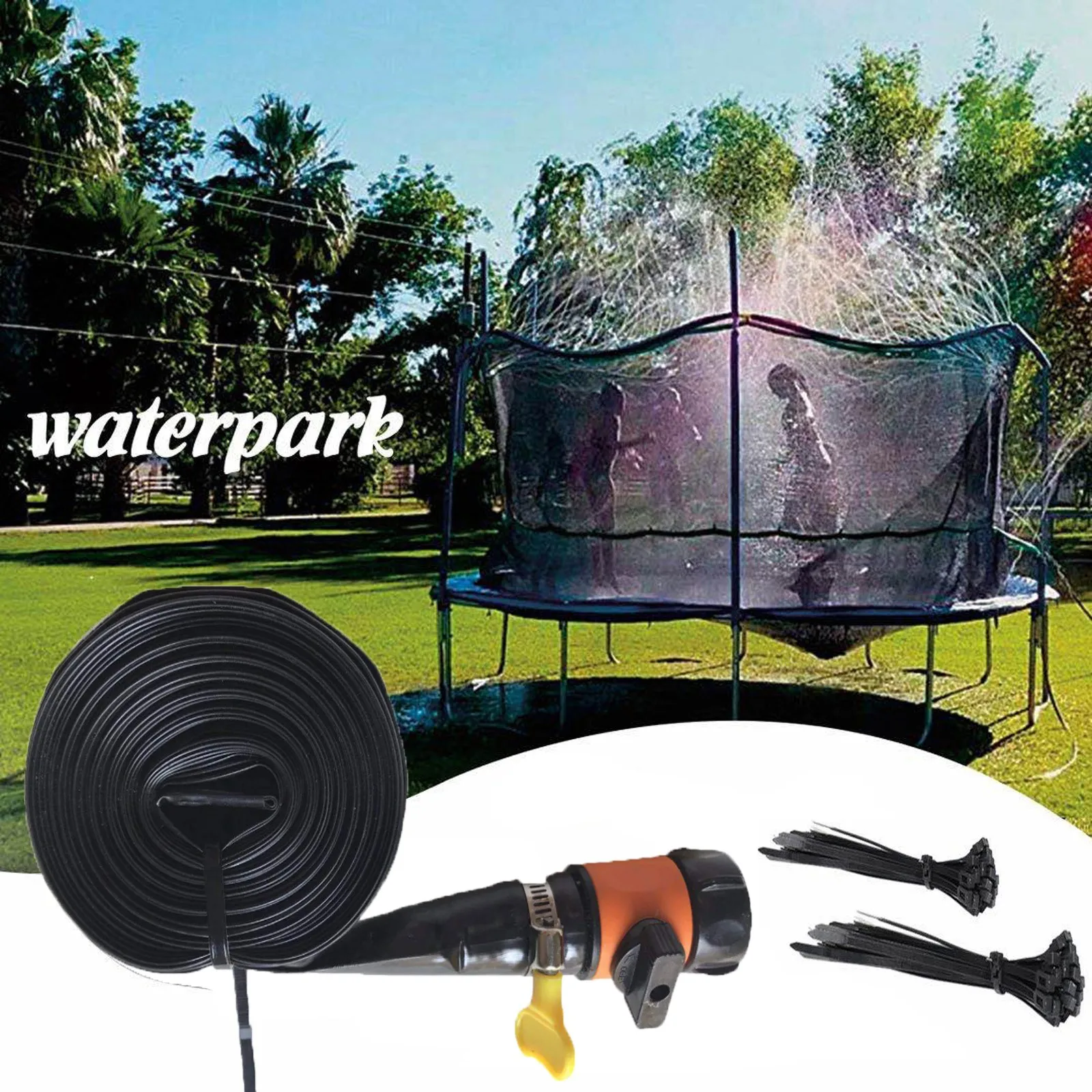 

Trampoline Waterpark Sprinkler Best Outdoor Summer Toys For Kids Outside Trampoline Water Sprinkler Spray For Kids Fun Backyard