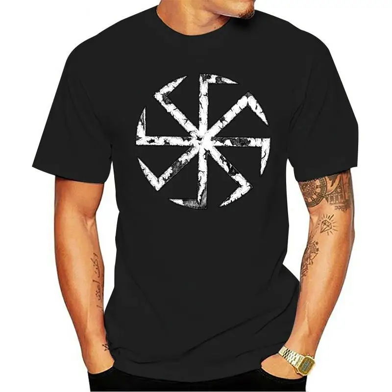 

Men Funy tshirt Slavic Power Kolovrat Symbol Little Sun Graphic Tops Tee men t shirt