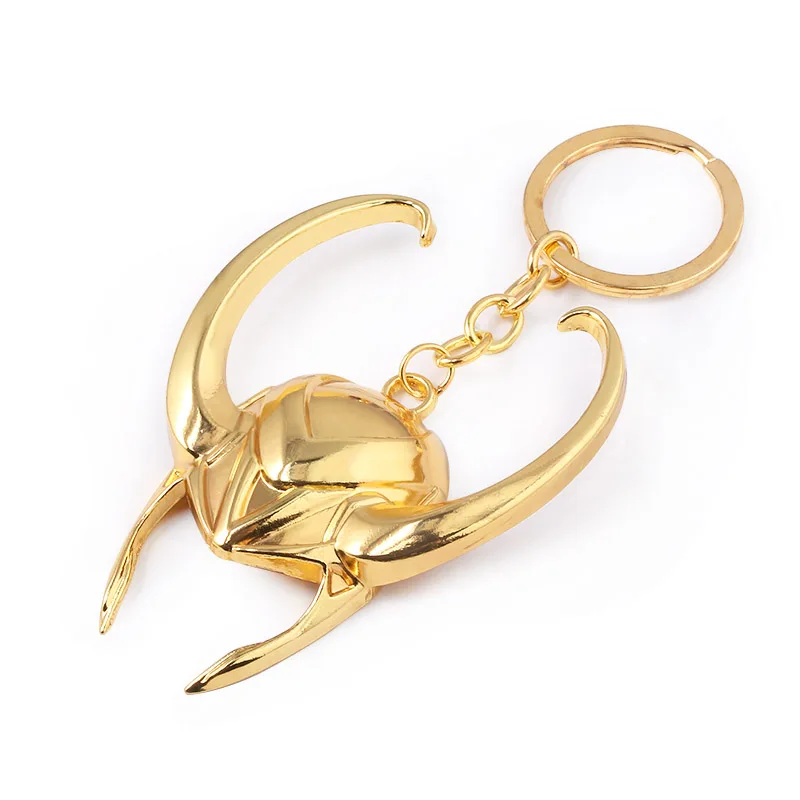 Мстители Endgame Evil Loki шлем золотой брелок Loki Scepter Thor's Hammer Stormbreaker топор ключ цепи вентиляторы ювелирные изделия