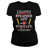 in the classroom i go from teacher life womens t shirt