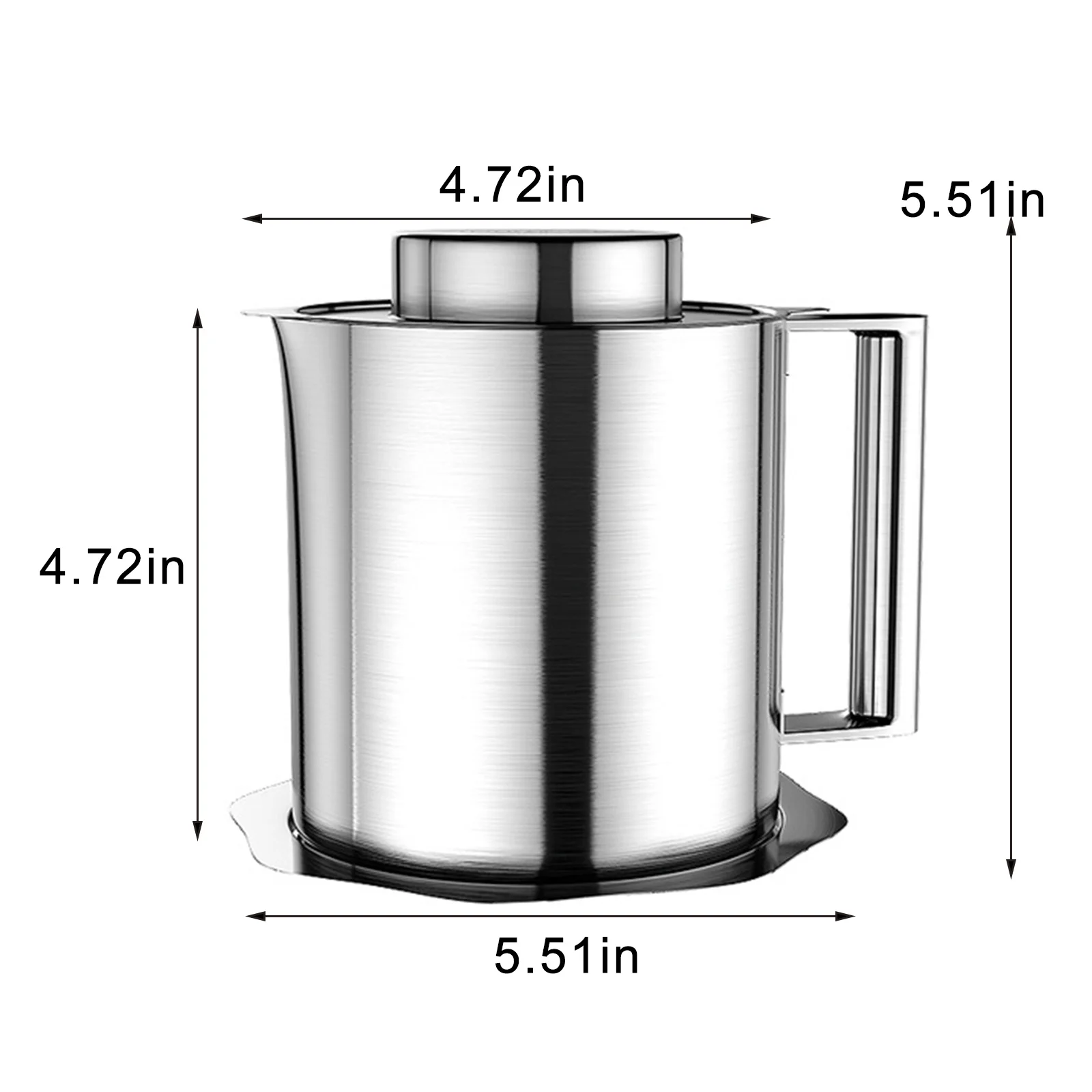 

Oil Container Cooking With Strainer Stainless Steel Bar Hotel Kitchen Tool Multipurpose Grease Dispenser Pot Storage Dining Room