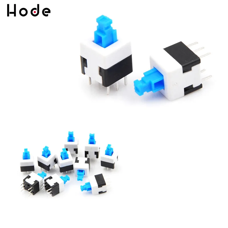 10 шт./лот самоблокирующийся переключатель мультиметр квадратный 6 Pin 8x8 Микро Мини