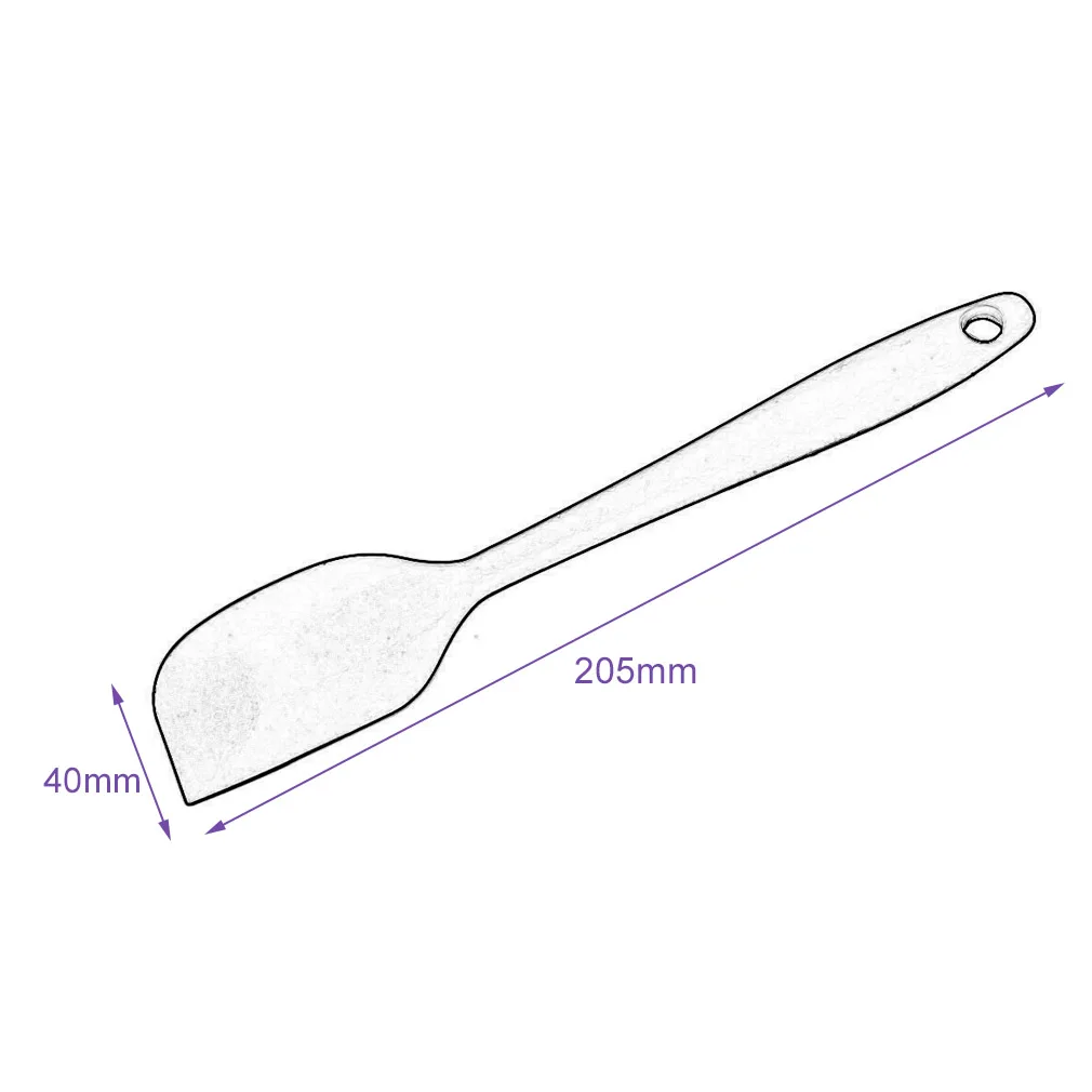 

7 Colors Kitchen Baking Tools Silicone Spatula Spoon for Ice Cream Mixer Butter Cake Pastry Scraper Cookie Spatulas