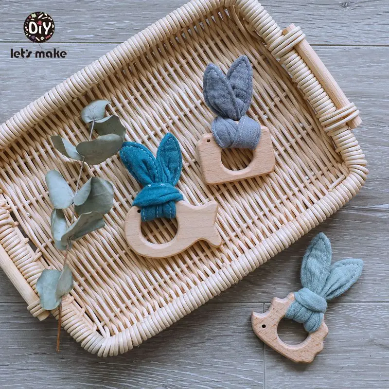 10 шт. деревянные Прорезыватели-грызунки из бука | Мать и ребенок