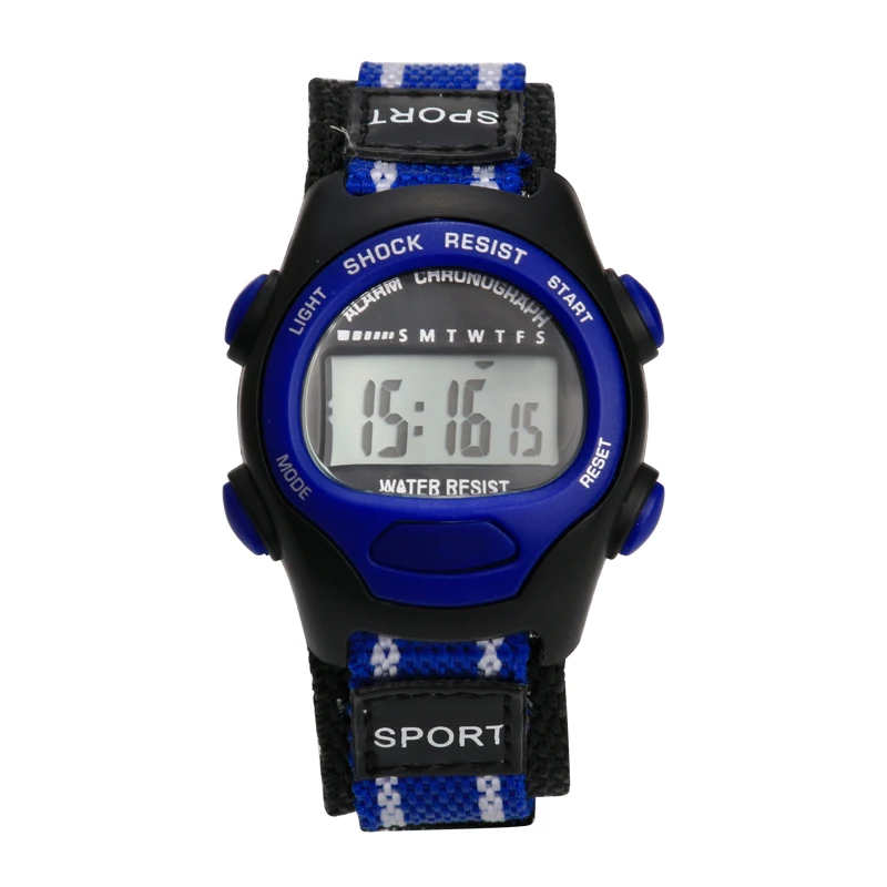 cute kid digital watch nylon strap easy wearing reading colorful straps good qualtity for children boy girl | Наручные часы