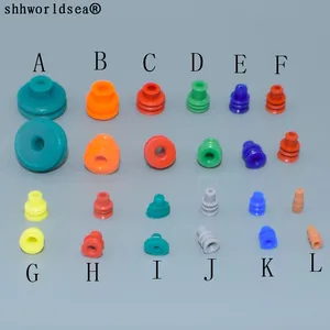 12 типов автомобильных разъемов shhworld Sea, водонепроницаемая кольцеваякруглая вилка, цельная силиконовая оболочка, герметичные крышки, водонепроницаемые уплотнения
