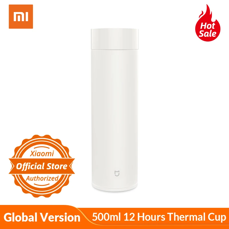 Global Version Xiaomi Mijia 500ml Thermal Cup Heat Water Tea Mug Thermos Insulated Stainless Steel 12 Hours Warm/Cold Keeping |