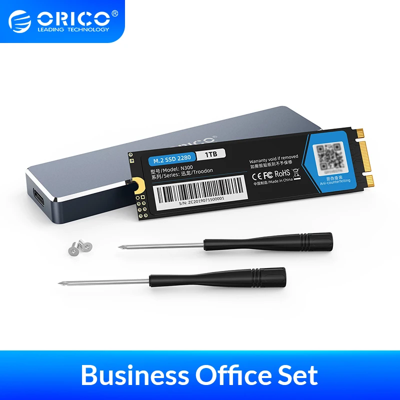 Твердотельный накопитель ORICO Business PSSD 128 ГБ 256 512 ТБ M.2 SATA SSD 2280 NGFF с USB C чехол 6