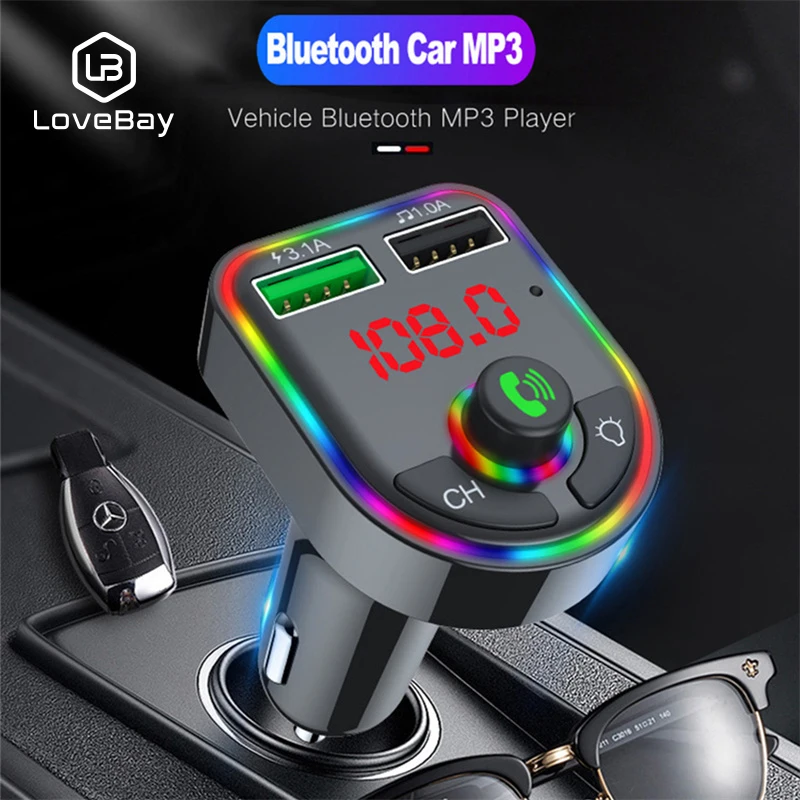 Автомобильный Bluetooth MP3-плеер LOVEBAY F6 5 0 дюйма FM-передатчик Цветной СВЕТОДИОДНЫЙ