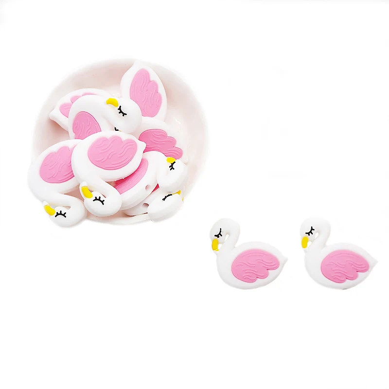 Ченкэй 5 шт. силиконовых кейсов Фламинго Прорезыватель для зубов изготовления
