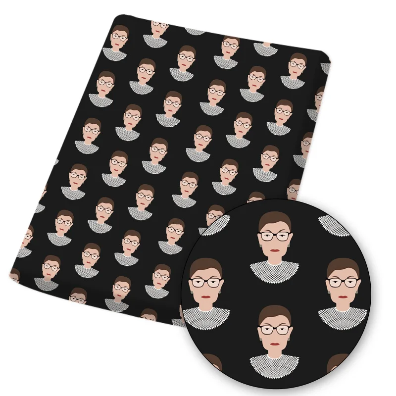 

Polyester Cotton Fabric Cartoon Cloth Fabrics Face Striped Printed Sheet For DIY Dress Bag Patchwork Sewing Supplies 45*145cm/pc