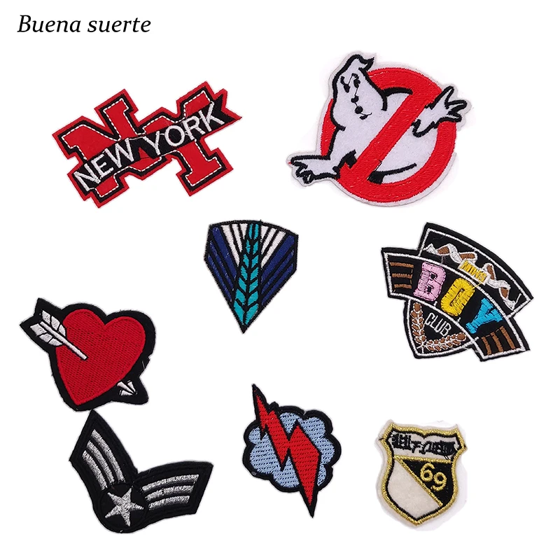 Нашивки Ghostbusters для мальчиков большой размер вышитые железные одежды значок с