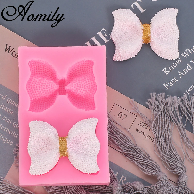Силиконовая форма Aomily в форме банта и звезды формы для торта помадки сахарной