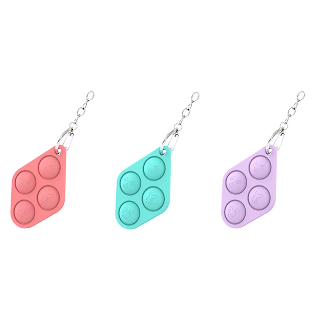 

Силиконовая игрушка для снятия стресса брелок с пузырьками, СИМПЛ Димпл