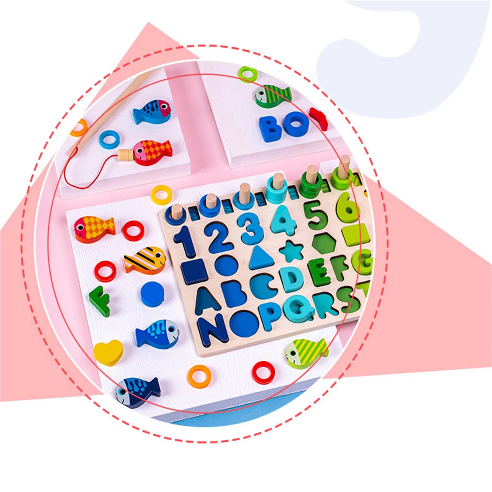 Обучающие игрушки для интеллектуального развития обучение детей геометрический