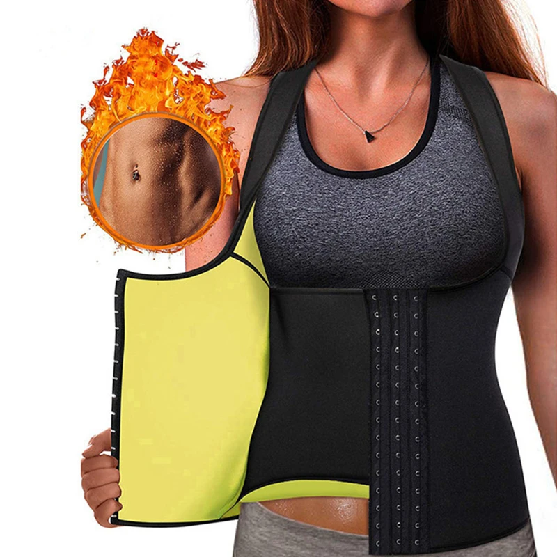 

Sweat Shirt Neoprene Waist Trainer Sauna Vest Corset Tops Fat Burner Belly Sheath Weight Loss Body Shapers Women Hot Undershirt