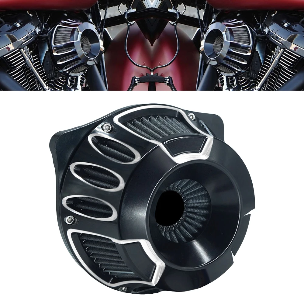Воздушный фильтр впускного коллектора Motorcycle CNC Crafts для Harley Softail CV Carb Sportster Touring Dyna Model Custom 2000-UP и выше.